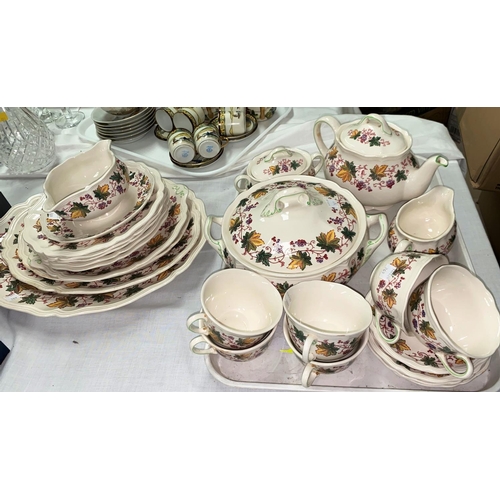 269 - A large Royal Doulton Indian Summer D634 dinner service, including teapots, tureens etc. Another par... 