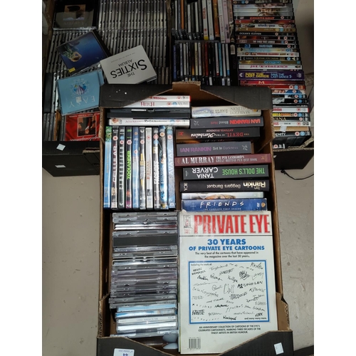 44 - A large collection of CDs, DVDs , Books etc