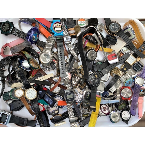 425 - A large selection of Ladies & Gents designer/costume watches; mainly quartz movements etc.