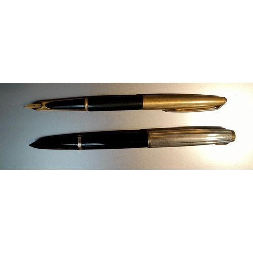 126 - 2 x 1960's fountain pens - 1 a Parker, the other Watermans