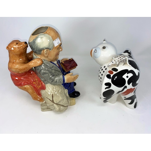50 - 4 Kevin Francis character Toby jugs - Gorbachov, Yeltsin & 2 Shakespeare; a Villeroy & Bosch 