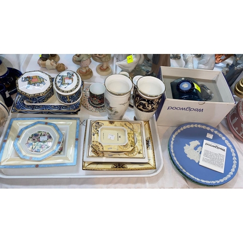 2 - A selection of Wedgwood collectables china including picture frames, dishes, cup and saucers etc