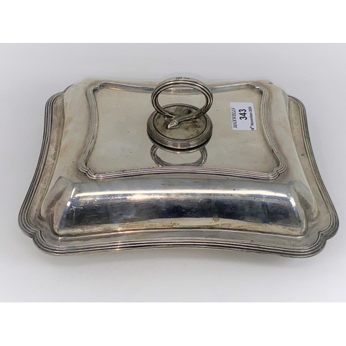 343 - A hallmarked silver covered entree dish by Mappin & Webb, Sheffield 1918, 52 oz