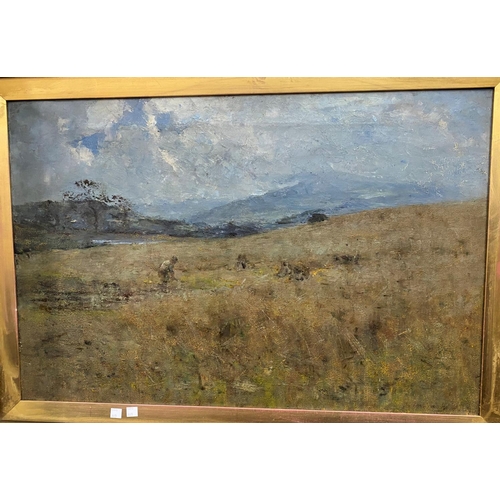 449 - Anderson-Hague:  Impressionist pastoral scene, oil on canvas, 50 x 75 cm