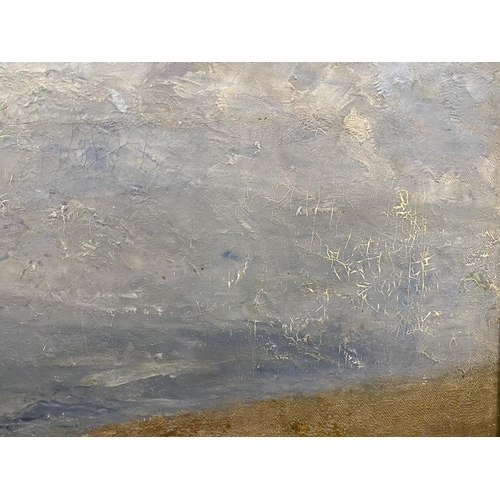 449 - Anderson-Hague:  Impressionist pastoral scene, oil on canvas, 50 x 75 cm
