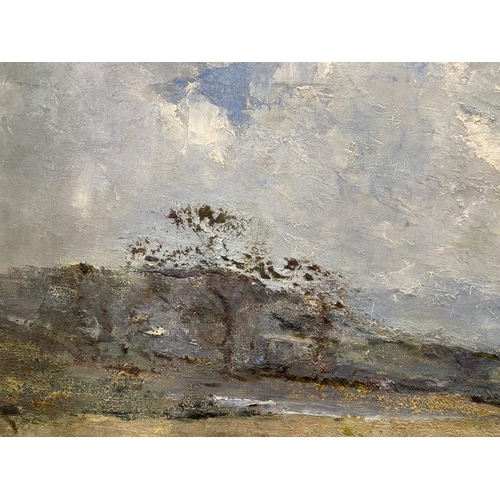 449 - Anderson-Hague:  Impressionist pastoral scene, oil on canvas, 50 x 75 cm