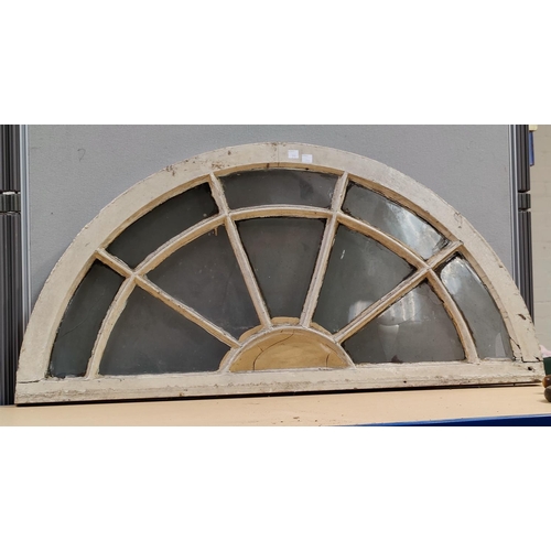 71 - A 19th century semi-circular fanlight