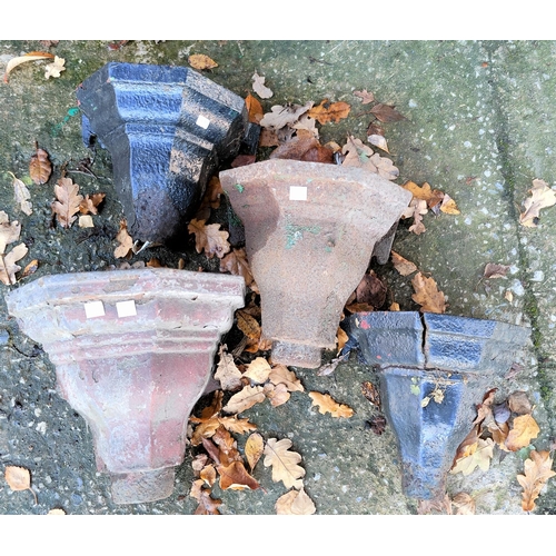 74 - Two cast iron downspouts