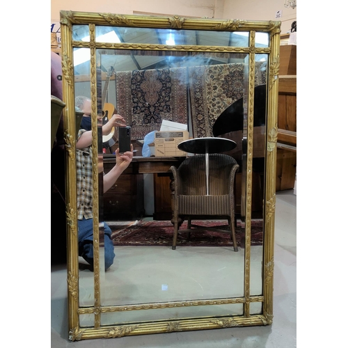 24a - A rectangular wall mirror in gilt frame