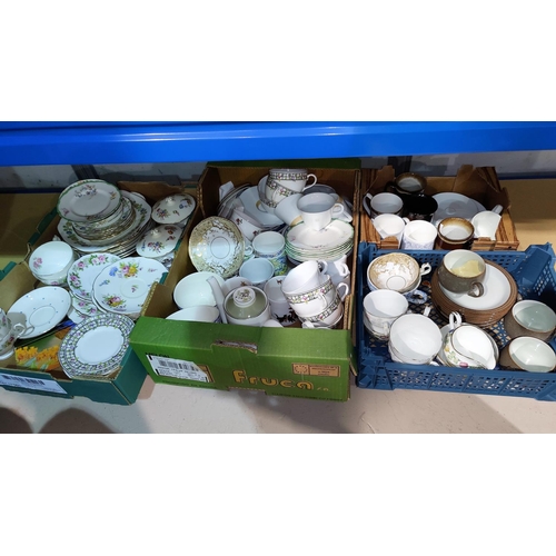 23 - A selection of bone china part tea sets