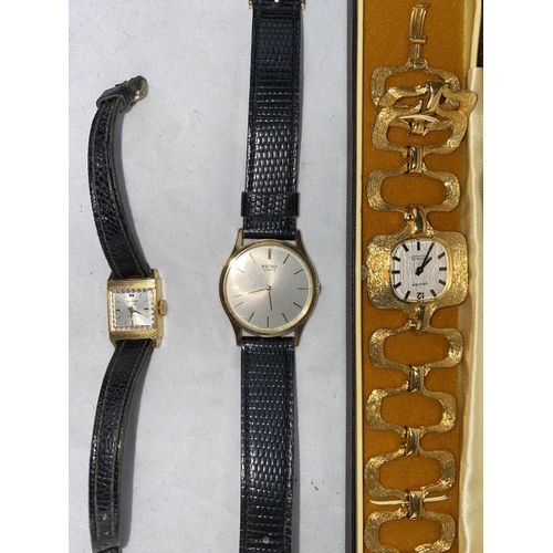 349 - A gent's Seiko wristwatch; a ladies 1970's 