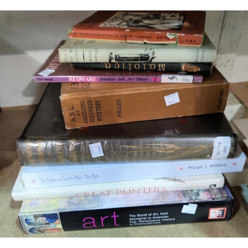 54E - A selection of books on art etc