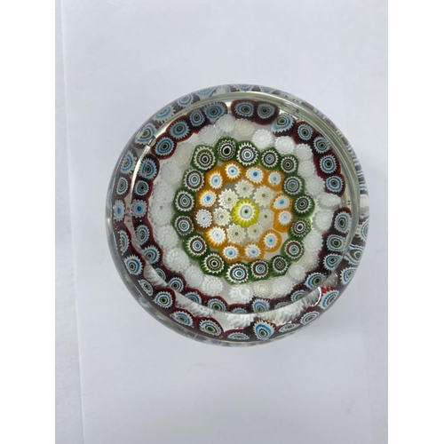 190 - A Millefiori style paperweight diameter 7.5cm