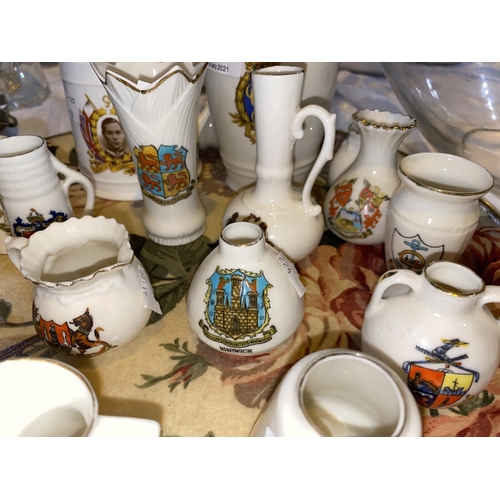 224 - A selection of crested, Coronation and commemorative ware
