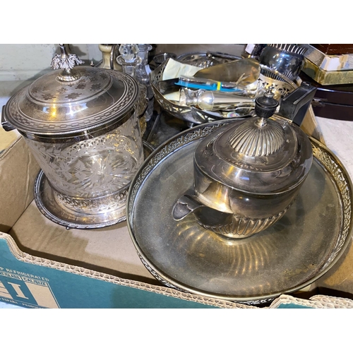 360 - A large selection of silver plate