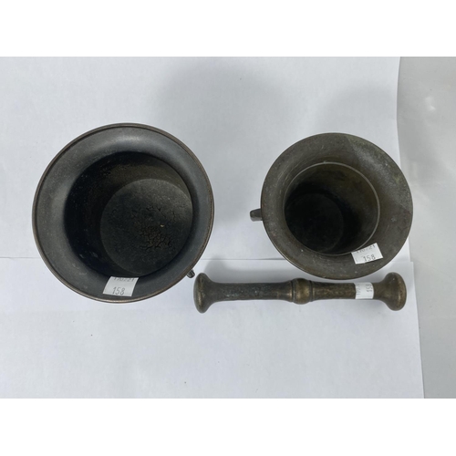 158 - Two oriental pestle and mortars