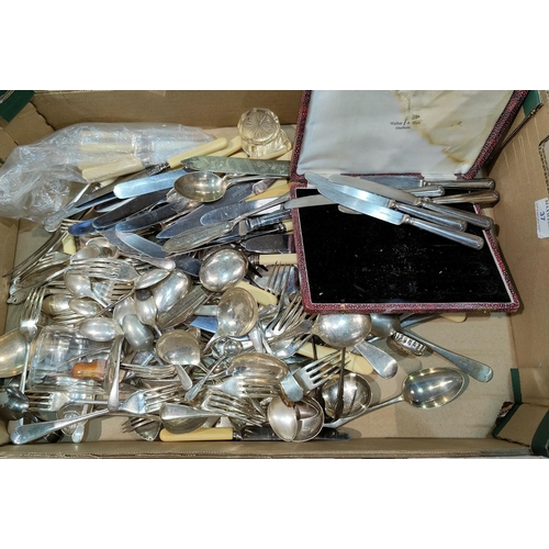 37 - A large selection of silver plated cutlery