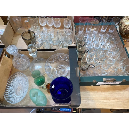 203 - A selection of cut and other glassware