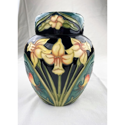 14 - A Moorcroft Carousel pattern ginger jar decorated with daffodils, rosehips & primroses height impres... 