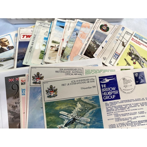 350 - RAF and similar commemorative postal covers, approximately 160+, over 20% with pilot signatures etc