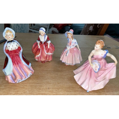 83 - 3 Royal Doulton figures of ladies - Invitation HN2170; Lillie HN1798; Goody Twoshoes HN2037; Paragon... 