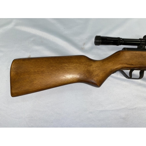379 - A Hungarian air gun LG527, serial number 43813, with Nikko Stirling Silver Crown sight
