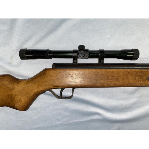 379 - A Hungarian air gun LG527, serial number 43813, with Nikko Stirling Silver Crown sight