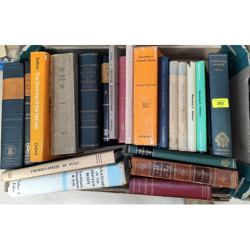 263 - A quantity of vintage medical books