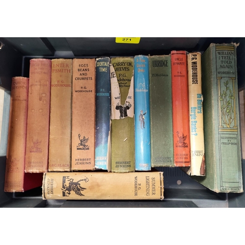 271 - A selection of P.G. Woodehouse 1st editions