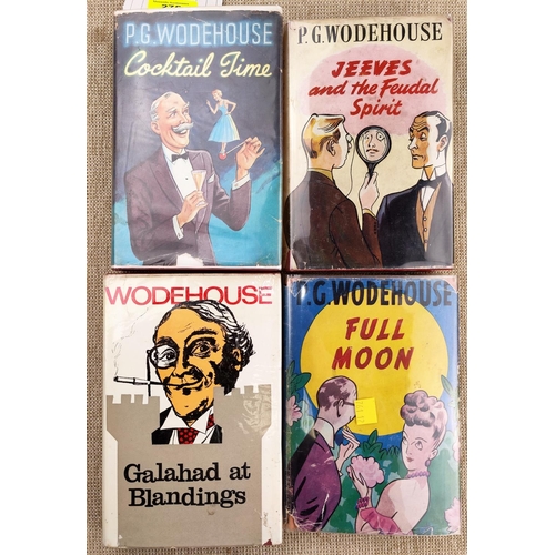275 - P.G. Woodehouse - Cocktail Time, 1st edition 1954 and 3 others all in dust jackets