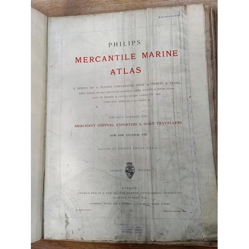 277 - PHILIPS' Mercantile Marine Atlas, 2nd edition 1905, a Harmsworth Atlas in parts (both a.f.)