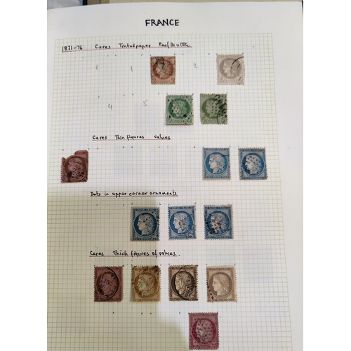 720 - EIRE - a collection of stamps in 2 albums; FRANCE a collection of stamps in 2 albums