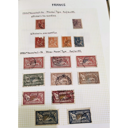 720 - EIRE - a collection of stamps in 2 albums; FRANCE a collection of stamps in 2 albums