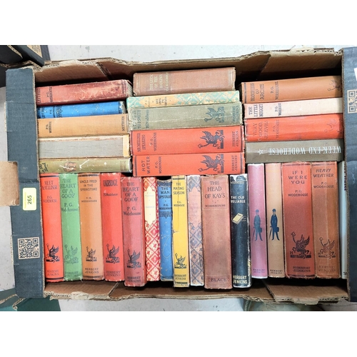 265 - A selection of P.G. Woodehouse hard backed books, mainly Herbert Jenkins publisher