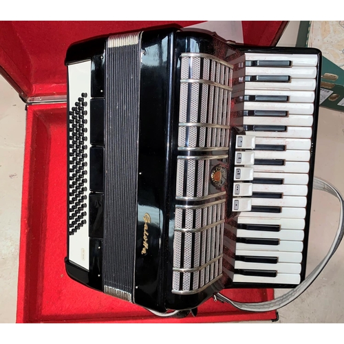 546 - An 80 base piano accordion by Galotta