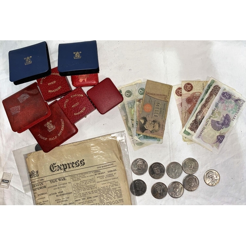 788 - A small collection of paper money, far eastern dollars etc