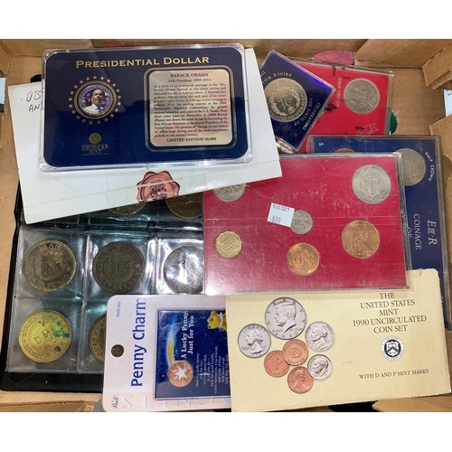 800 - A selection of commemorative coin sets etc