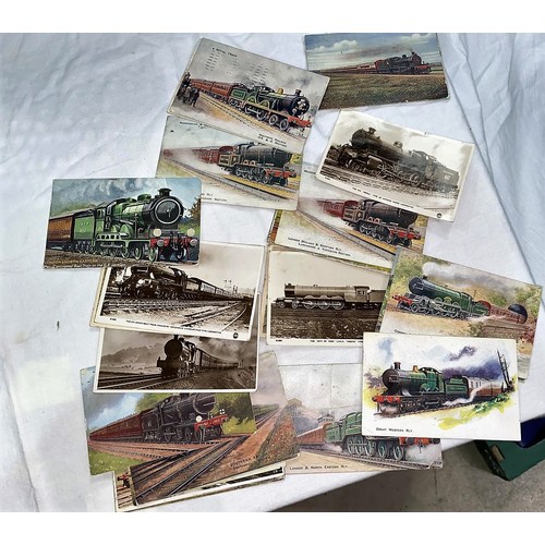 803 - A selection of railway postcards