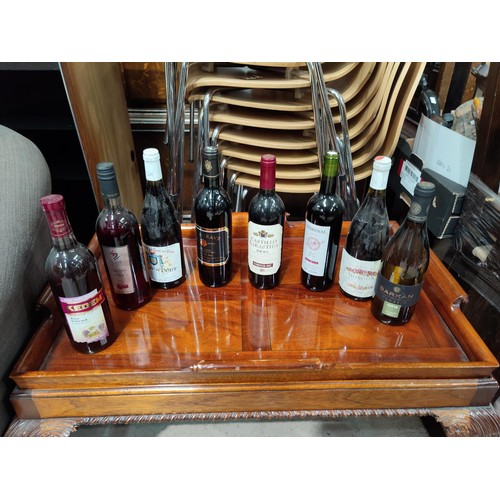 522 - 2 bottles of French red wine Margon Beaujolais & Delagrave Bordeaux 1995 & 6 other bottles of wine