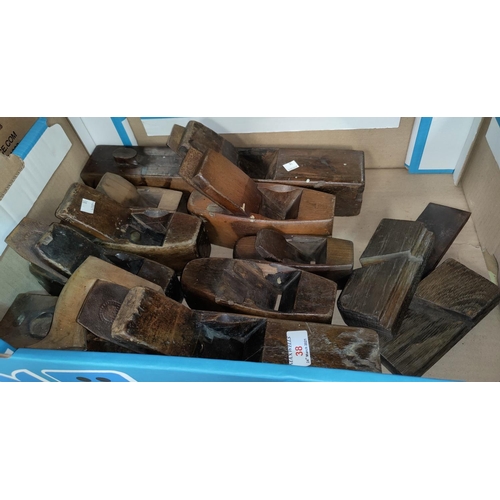 38 - A selection of old moulding and wood planes