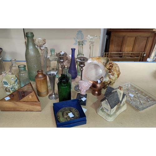 40 - A selection of old bottles and collectables