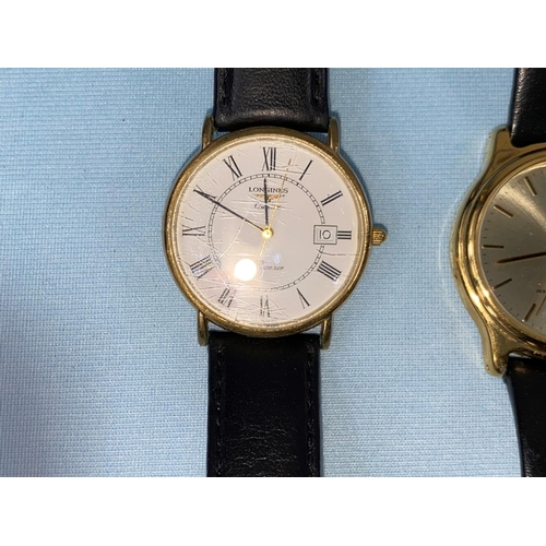 351 - Three gent's watches:  Lorus; Longines & Sekonda