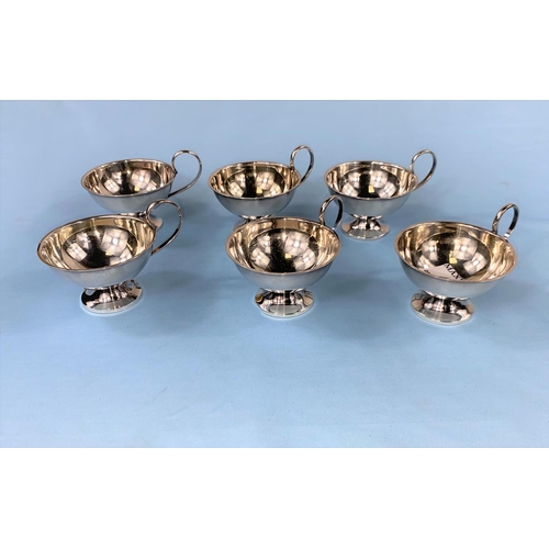 405 - Six Swedish silver punch cups 6.1oz