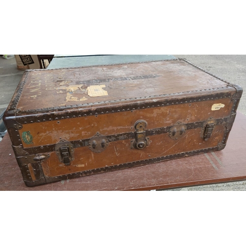 63 - A mid 20th century travelling trunk