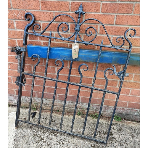 83 - A wrought iron gate, width 80 cm