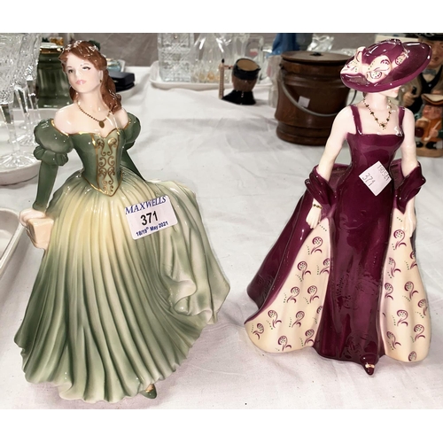 371 - A Royal Worcester The Special Edition figure 'Jessica' 304 and a Coalport 2004 figure 'Frances'