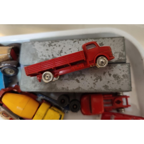 1 - A selection of vintage miniature diecast vehicles, Corgi etc including 3 early plastic Lego vehicles... 