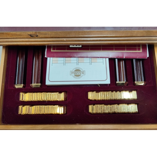 113 - A limited edition Scrabble game table on pedestal base