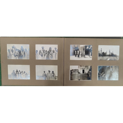 146 - An RAF service middle east photograph album, 1920's
Each photograph is 8cm x 5.5cm approx