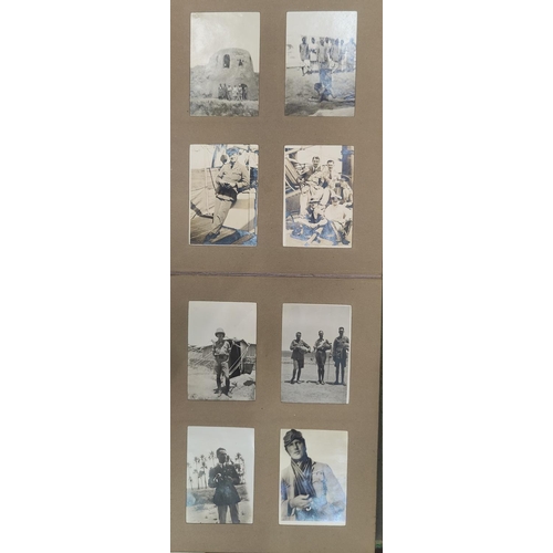 146 - An RAF service middle east photograph album, 1920's
Each photograph is 8cm x 5.5cm approx
